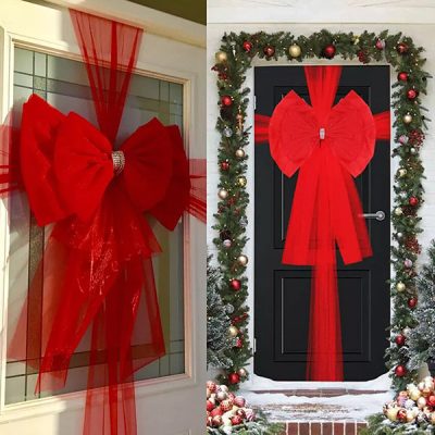 Μεγάλος φιόγκος για χριστουγεννιάτικη και εορταστική διακόσμηση | RUBYBOW