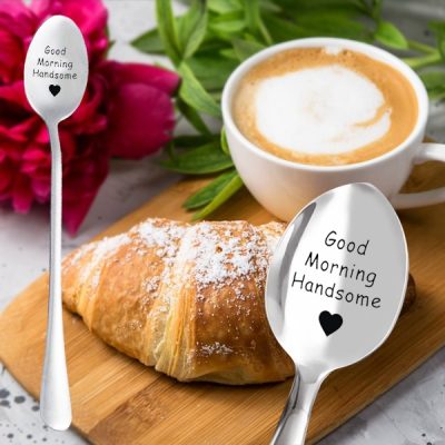 'Good morning handsome' χαραγμένο κουτάλι | HANDSOMESPOON