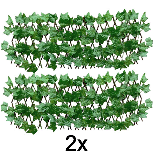 2x Διακοσμητικός και πρακτικός φράχτης για βεράντα και κήπο | GREENFENCE